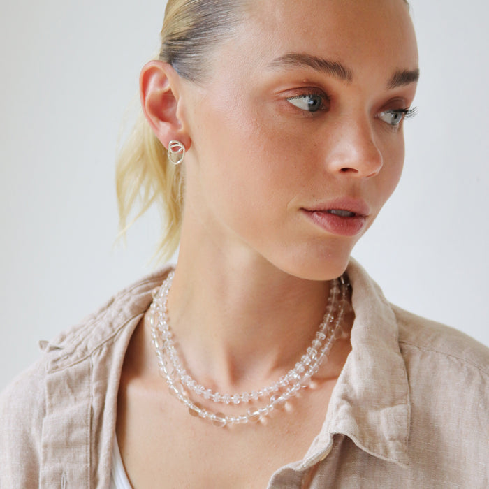 Luna Necklace with Clear Quartz