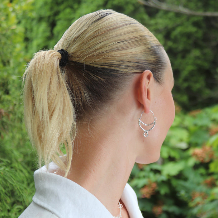 Crescent Hoop Earrings