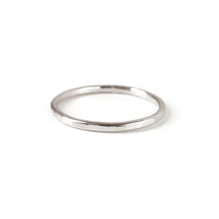 Faceted Band Stacking Ring