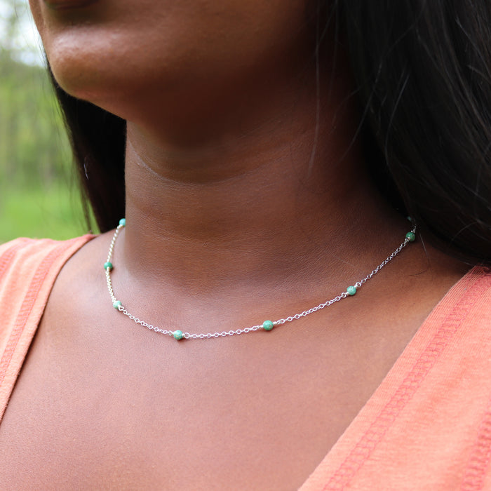 Turquoise Station Necklace
