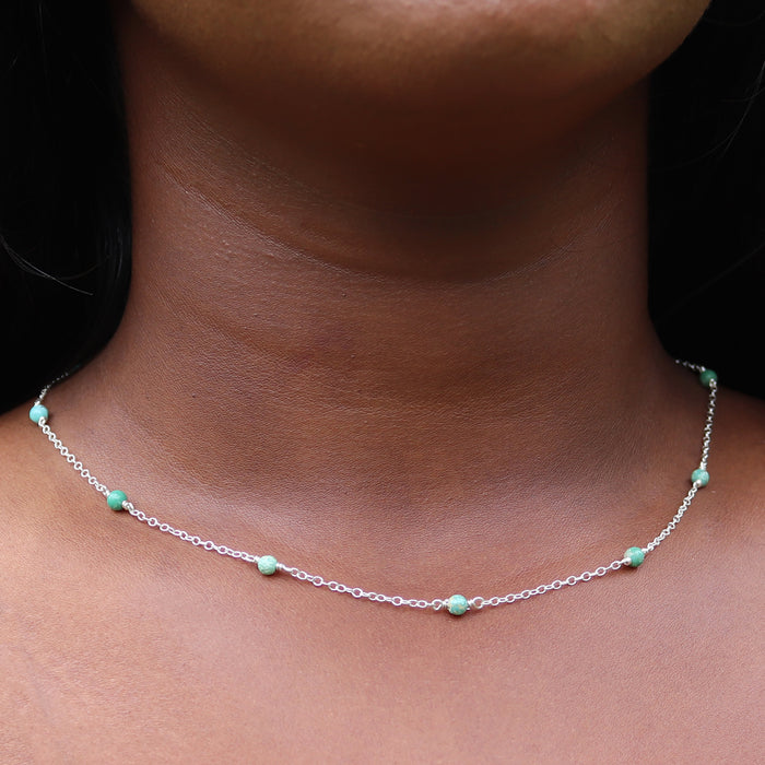 Turquoise Station Necklace